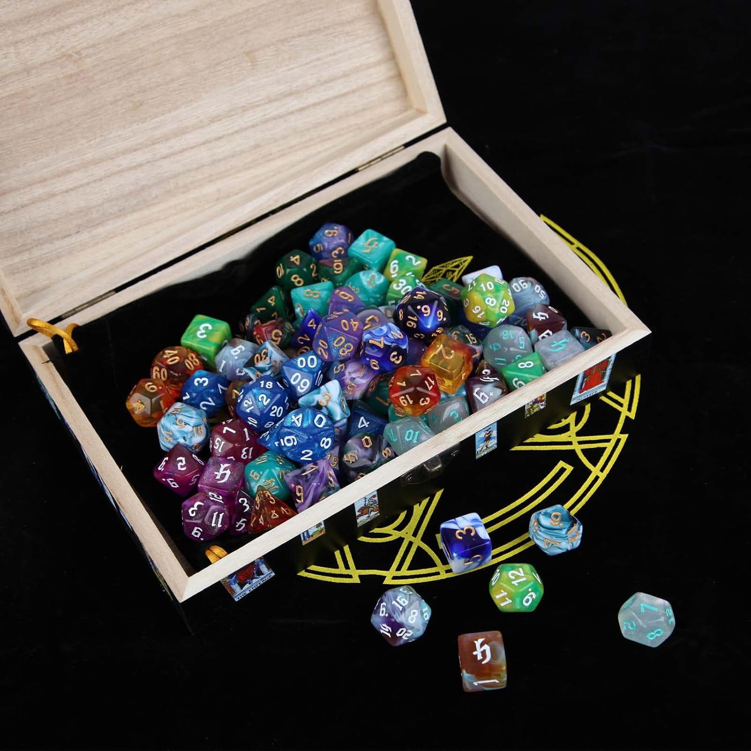 DND – Juego de dados poliédricos, dados de juego de material acrílico, dados de poliedro, juegos de mesa, para Dungeon and Dragons D&D RPG juegos de