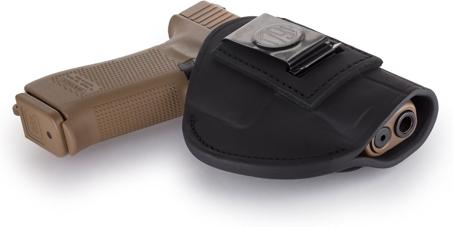 1791 GunLeather Funda Glock 19 de 4 vías  Funda OWB e IWB CCW  Funda de cuero para pistola de mano derecha  Compatible con G19, Beretta 92FS,