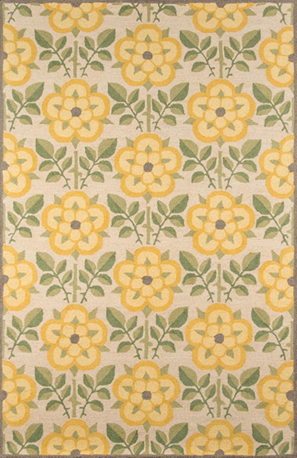 Momeni Rugs Newport Collection, alfombra contemporánea 100% de lana copetuda a mano, 5 x 8 pies, amarillo