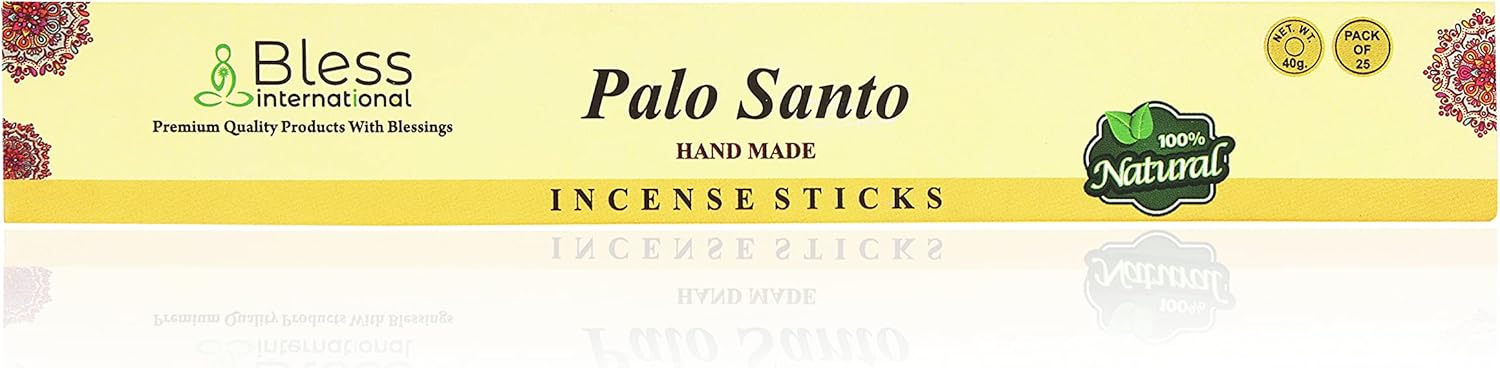 Bless-Palo-Santo – Varillas de incienso 100% naturales hechas a mano, sumergidas a mano, orgánicas, libres de productos químicos para purificación,