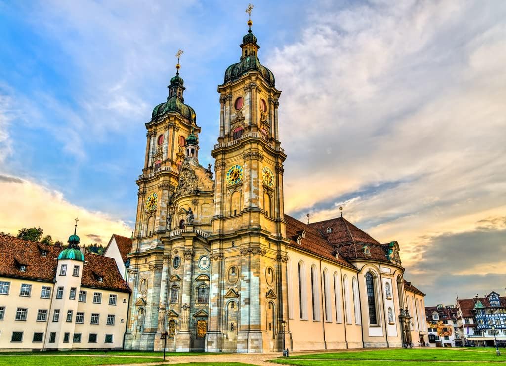 Noah Jigsaw Puzzle La Catedral de la Abadía de Saint Gall en San Galo. Patrimonio de la Humanidad por la UNESCO en Suiza 1000 piezas