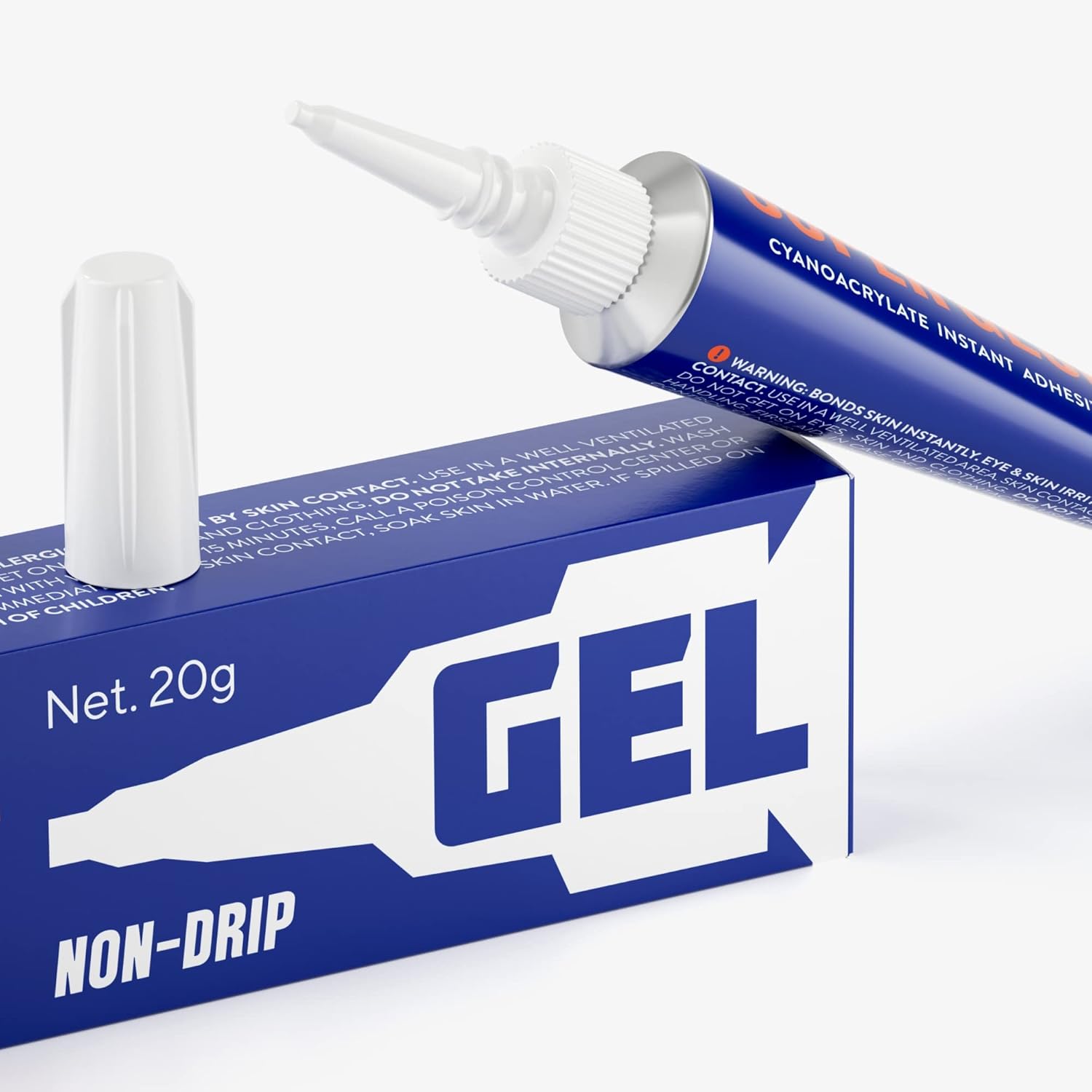 Pegamento de cianoacrilato de grado profesional (CA) con adhesivo de viscosidad variable para plástico, madera y manualidades (gel de 20 GR)