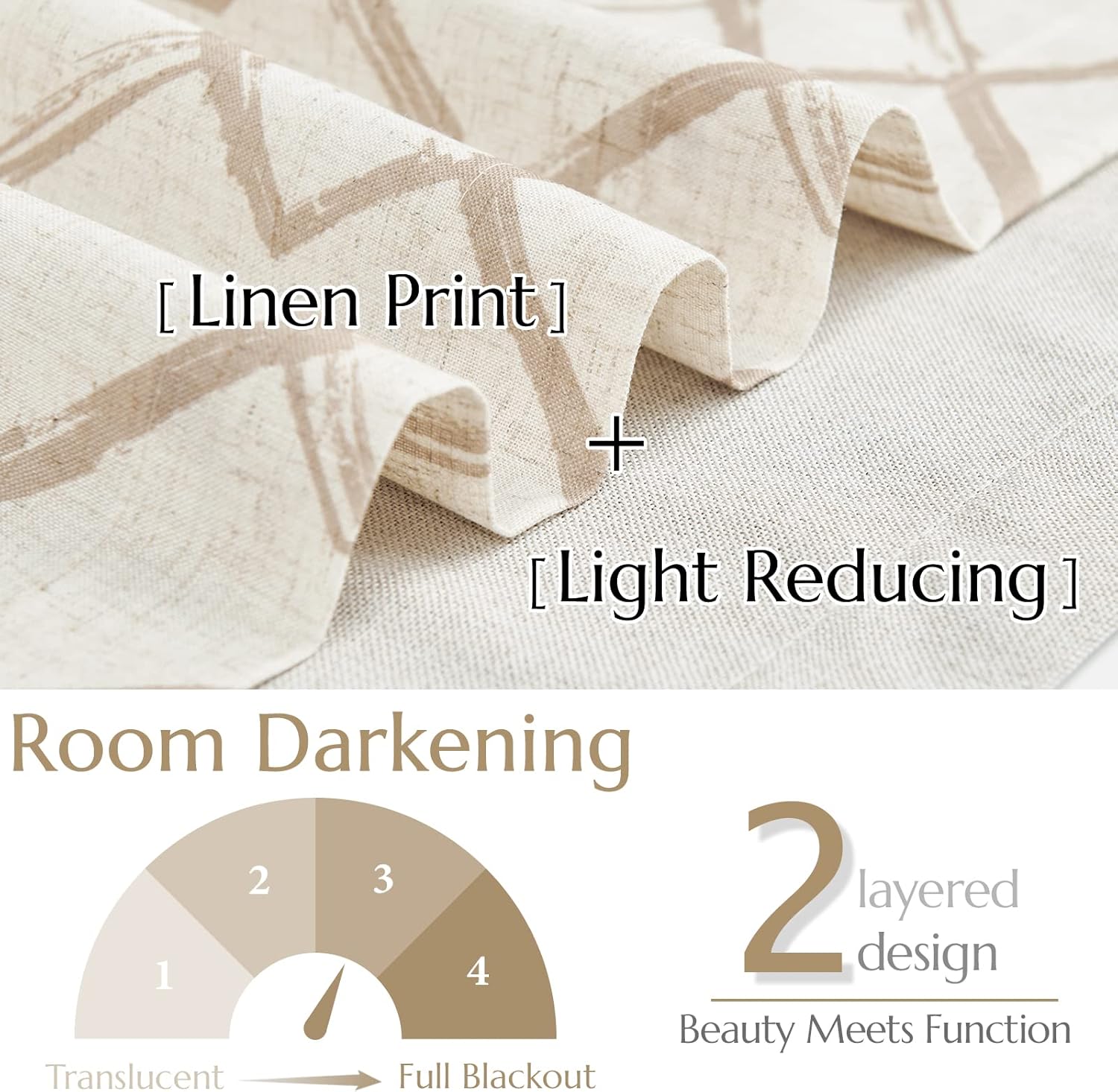jinchan Cenefa de lino con estampado de azulejos marroquíes para ventanas, cenefa de diamante para sala de estar, cenefa geométrica opaca de doble