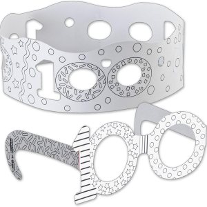 ready-to-decorate 100 Day anteojos y coronas Kit ready-to-decorate 100 Day anteojos y coronas Kit