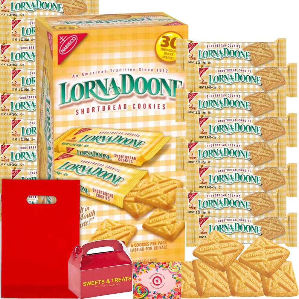 Galletas de mantequilla Lorna Doone  Bocadillo de sabor mantecoso envuelto individualmente  Desayuno Té Café Trato Escuela Oficina Fiesta Cesta de
