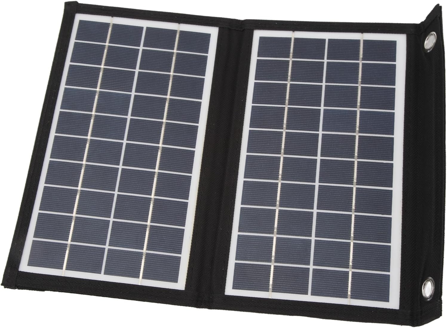 Panel Solar Plegable, Panel Solar Plegable 10W Cargador Portátil Estación de Energía 2 Salida USB para Camping Teléfono Celular Tablet