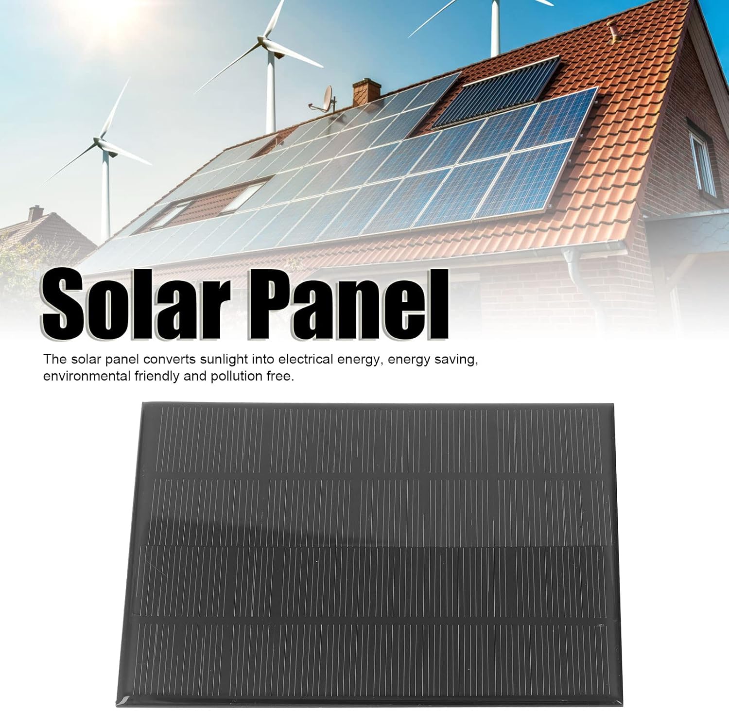 BOLORAMO El panel de carga solar, ahorro de energía portátil del cargador 10V del panel solar para los usos de iluminación fuera de la red