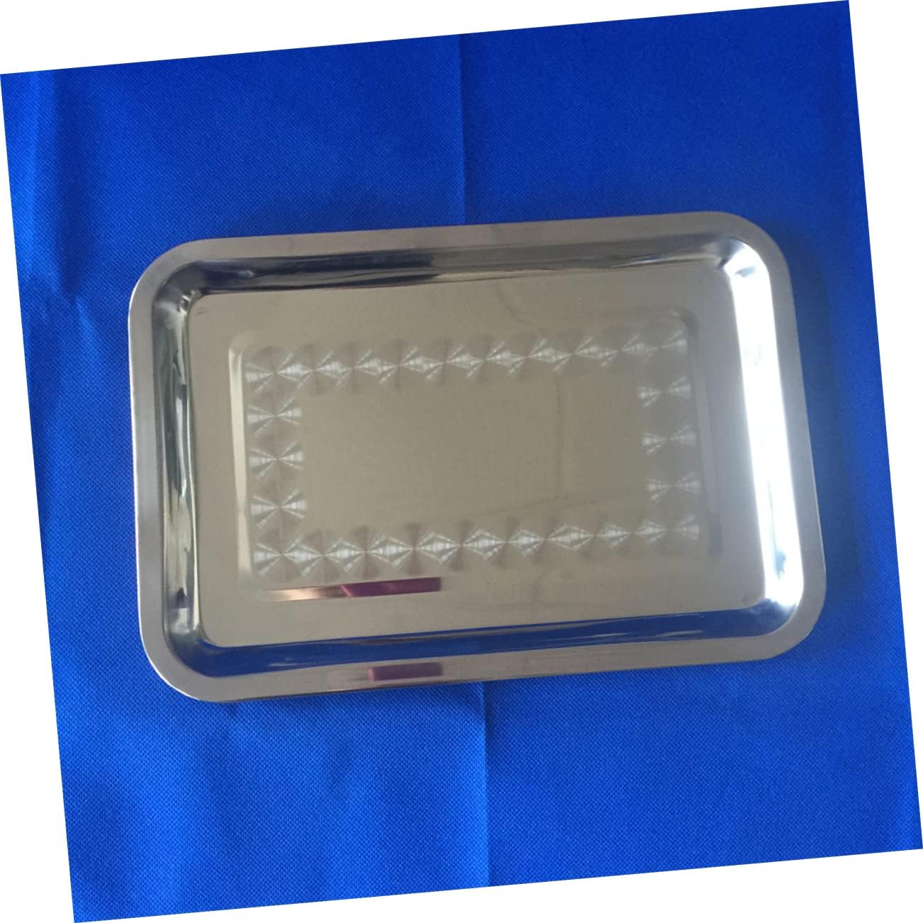 Yardwe Bandeja para servir galletas de acero inoxidable 27c para lavavajillas