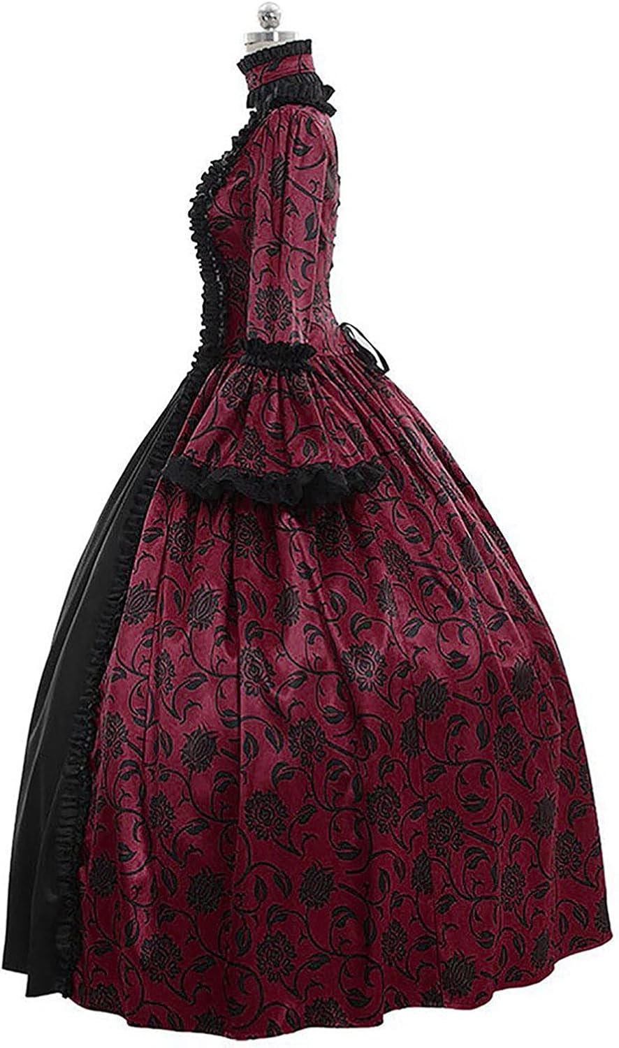 Vestido victoriano para mujer, vestido retro medieval renacentista, vestido rococó, vestidos de baile de los años 1800, vestidos de regencia