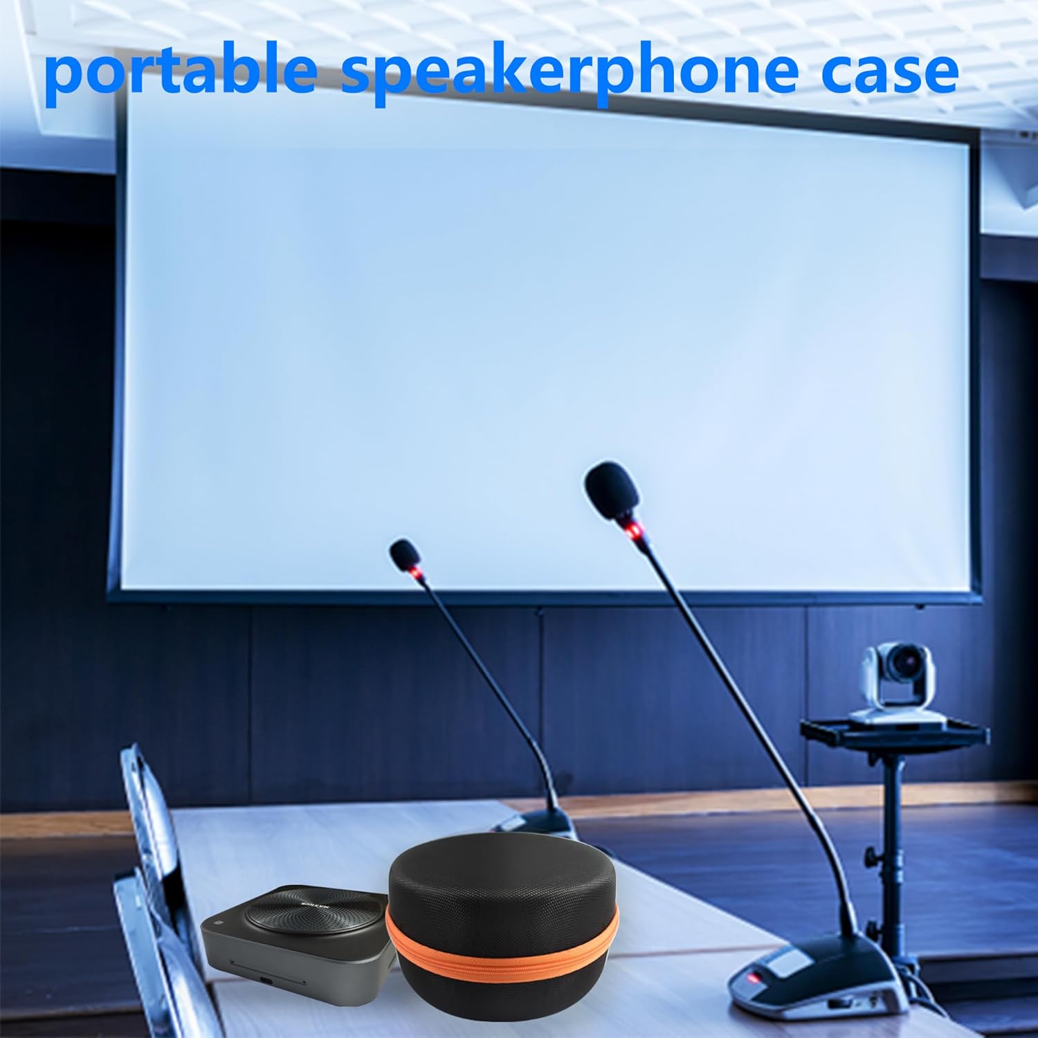 Funda rígida para altavoz de conferencia, estuche de viaje para altavoz Jabra Speak 510 410 Emeet MM0 M2 M1A Airhug Anker Powerconf Maxhub B21