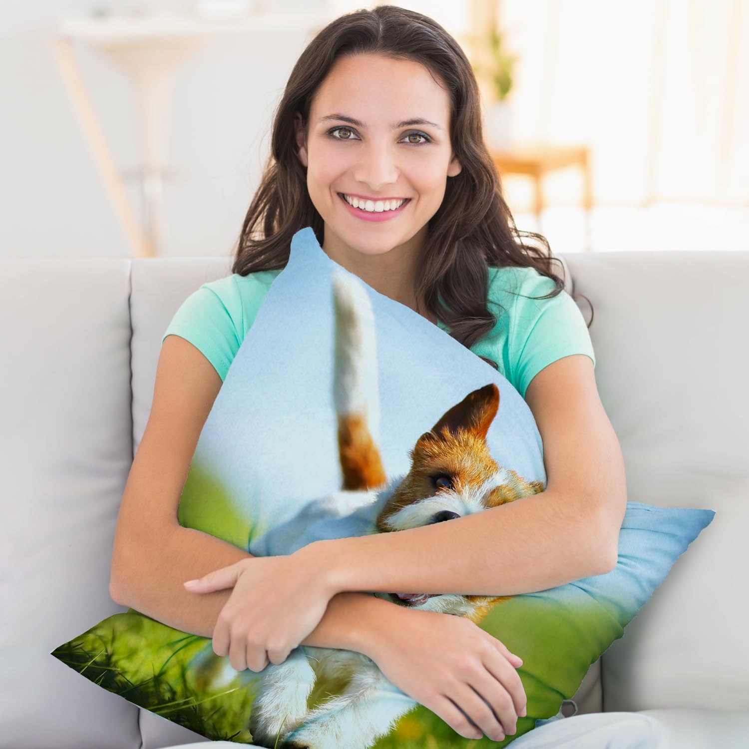 GagetElec Almohadas personalizadas con imagen, almohada personalizada con foto, (16 x 16 pulgadas con relleno de almohada), regalos personalizados