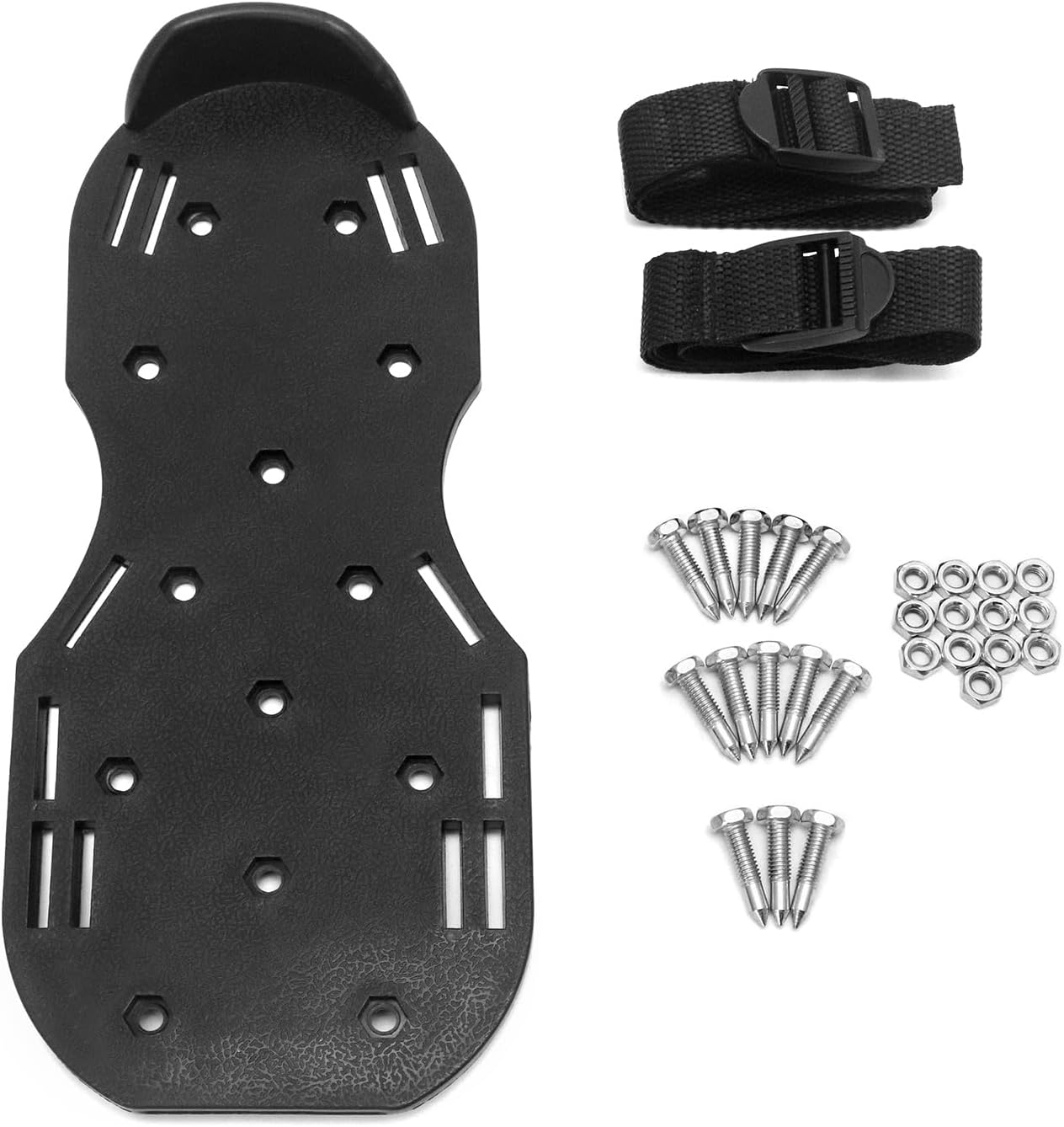 QWORK Zapatos Gunite con pinchos cortos de 34 pulgadas, perfectos para pisos epoxi, superposiciones, instalación de cubierta, color verde (par)