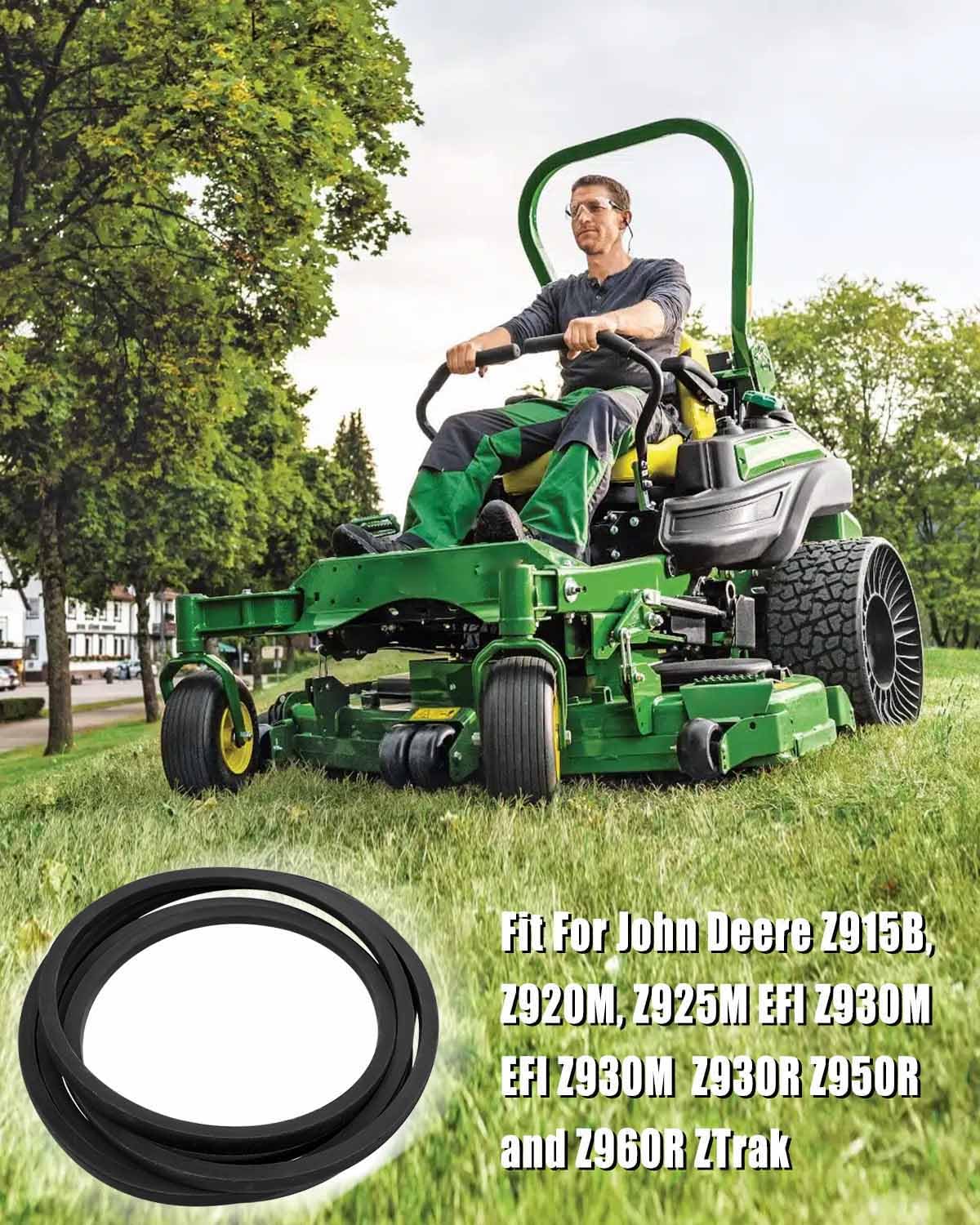 Cinturón de cubierta de 58″ x 182 12″ apto para John Deere Z915B Z925M EFI Z930R Z960R ZTrak cortacésped, correa de transmisión de repuesto TCU30356