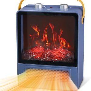 Calentador eléctrico de chimenea, calentador de espacio portátil de 1500 W, chimenea con efecto de llama 3D realista y protección de seguridad Calentador eléctrico de chimenea, calentador de espacio portátil de 1500 W, chimenea con efecto de llama 3D realista y protección de seguridad