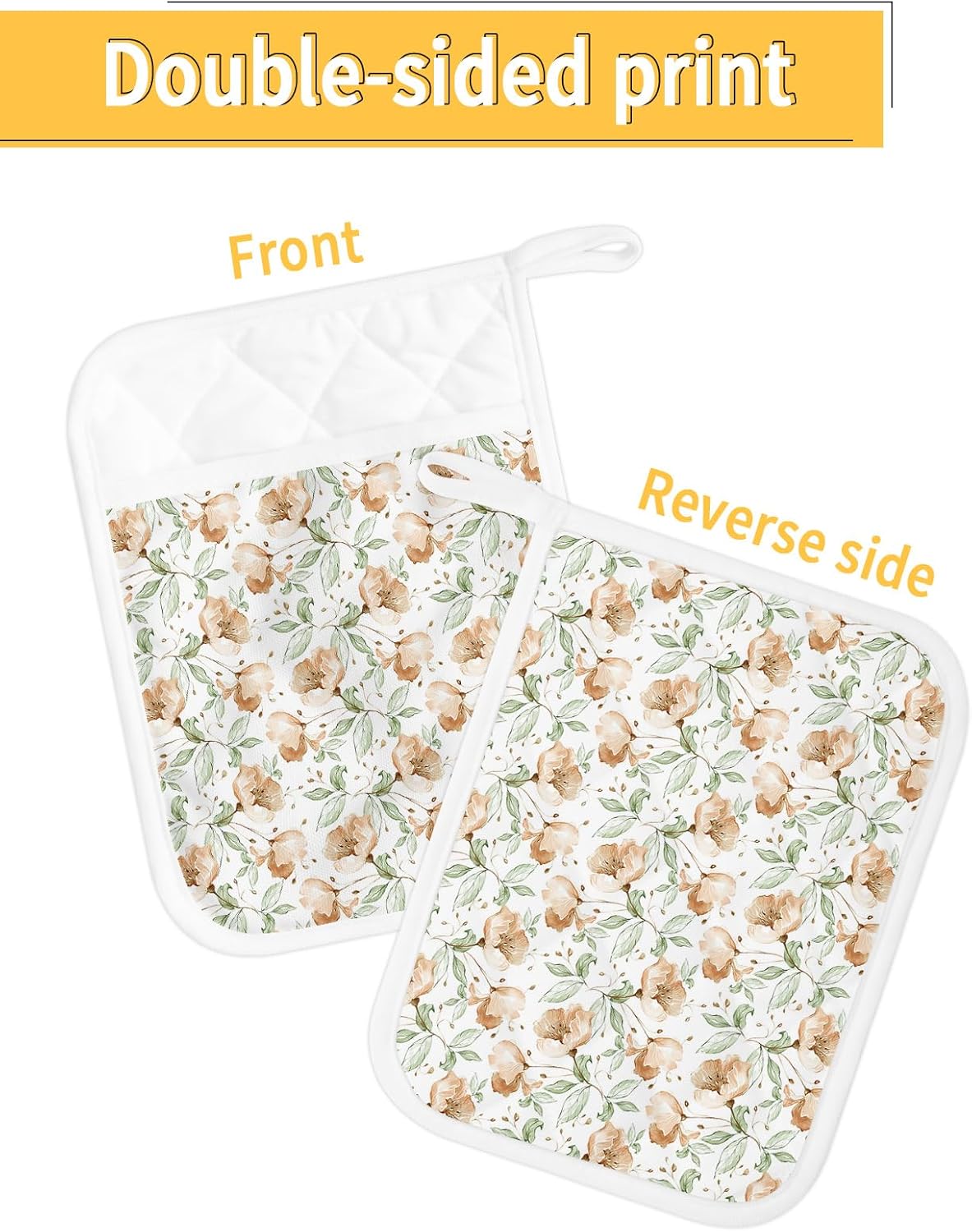 Juego de 3 agarraderas de tela de toalla con bolsillo para cocina, antideslizantes y aislantes de calor, con bolsillo, guantes gruesos para horno,