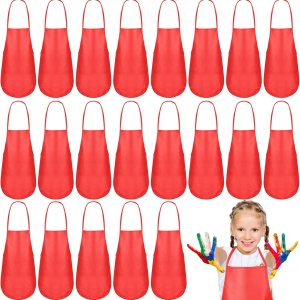 Liitrsh 24 delantales de pintura para niños, para fiestas de pintura, delantales de tela para hornear, cocina Liitrsh 24 delantales de pintura para niños, para fiestas de pintura, delantales de tela para hornear, cocina