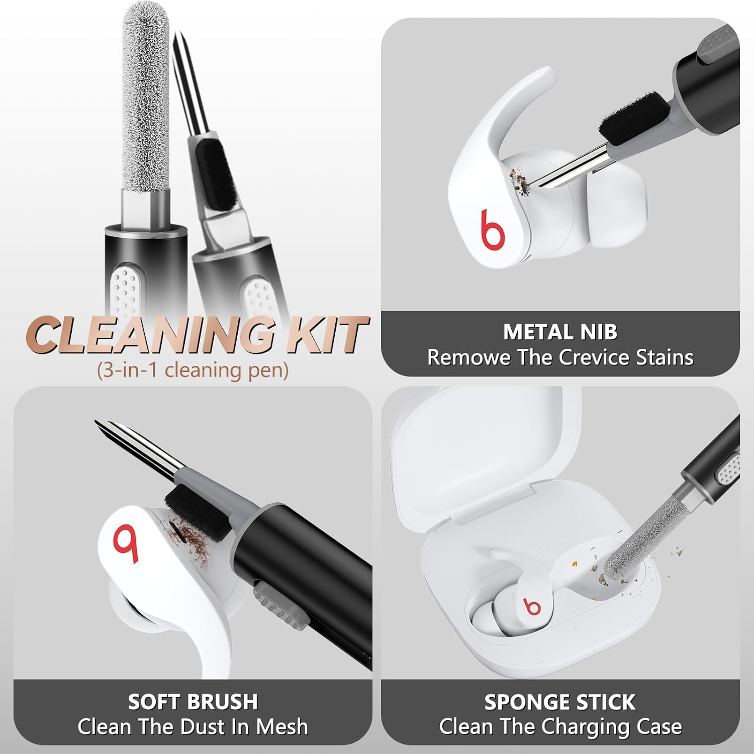 Con bloqueo de seguridad de fibra de carbono para Beats Fit Pro 2021, protector Beat Fit Pro 2 absorbente de golpes con llaverobolsa de