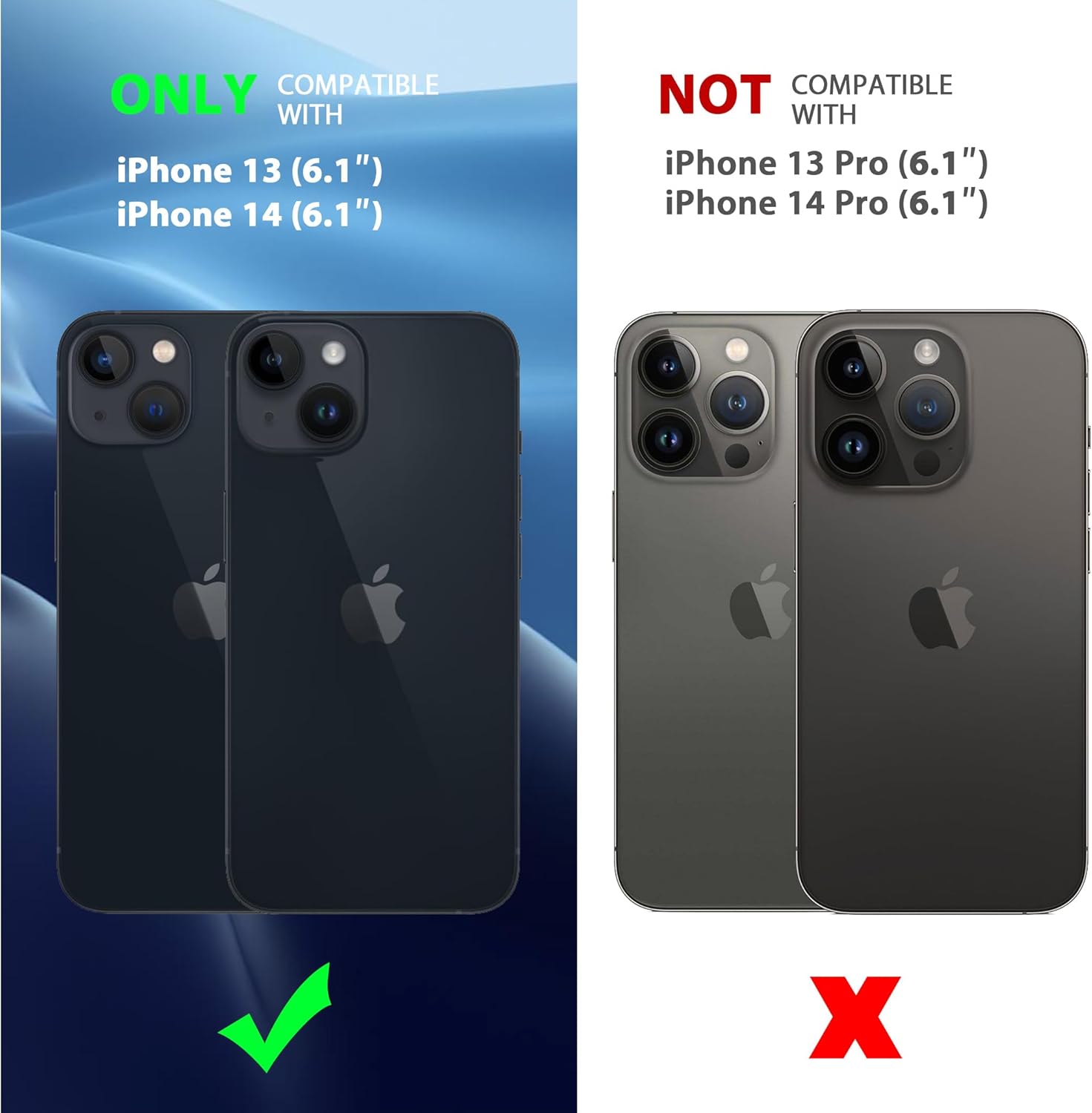 CACOE Funda magnética para iPhone 13 y iPhone 14 de 6.1 pulgadas, compatible con MagSafe y soporte magnético para teléfono de automóvil, funda