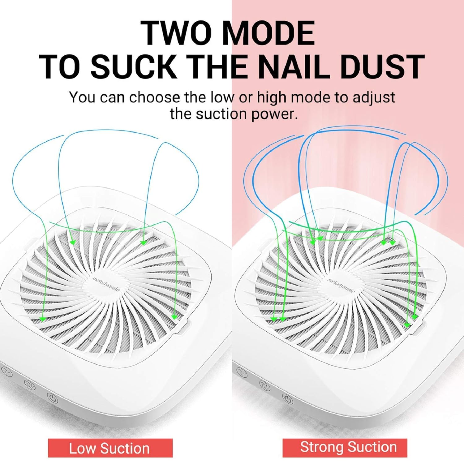 MelodySusie Kit 11 en 1 con colector de polvo de uñas con filtro reutilizable, lima de uñas eléctrica portátil para uñas de gel acrílico,