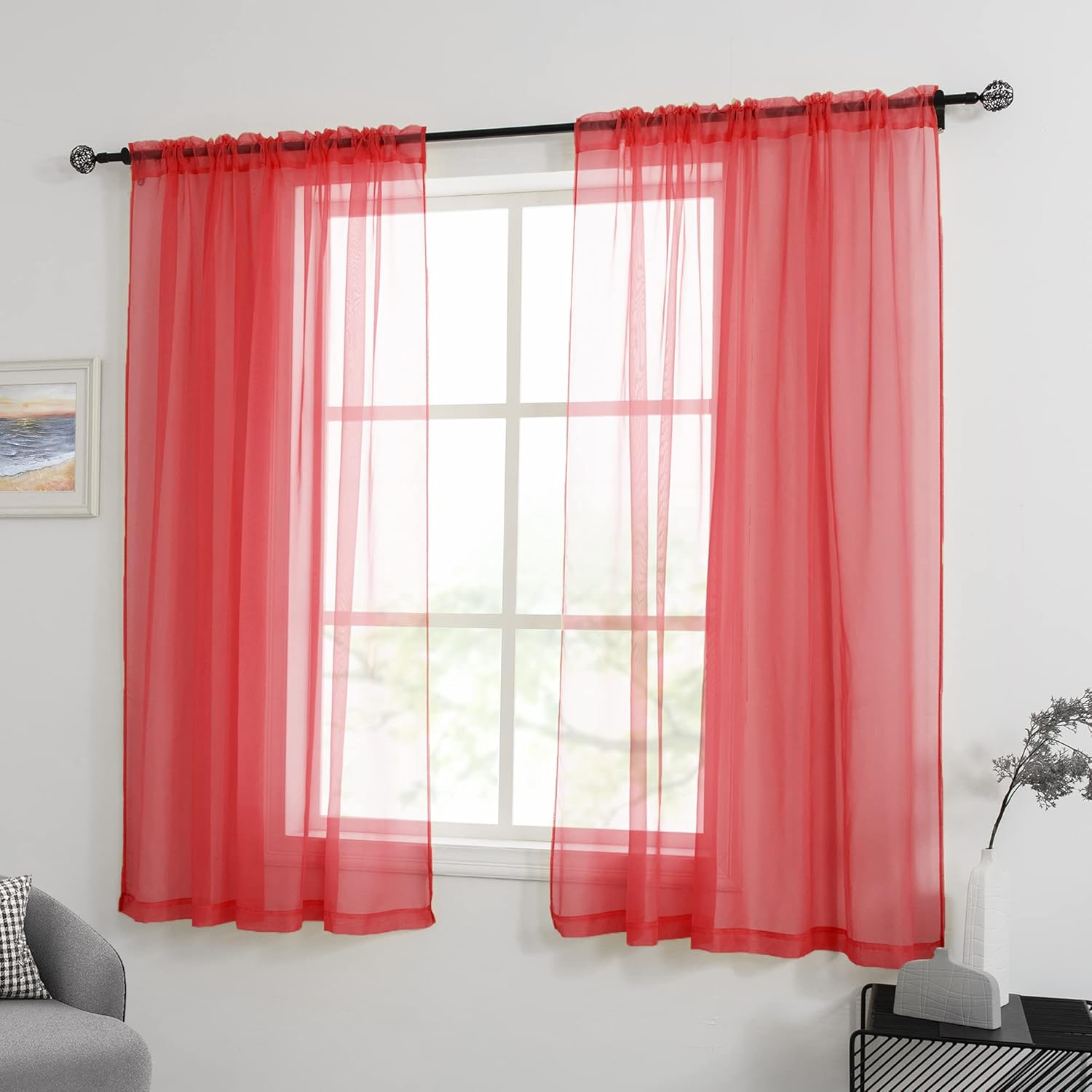 HUTO – Cortinas transparentes para ventana