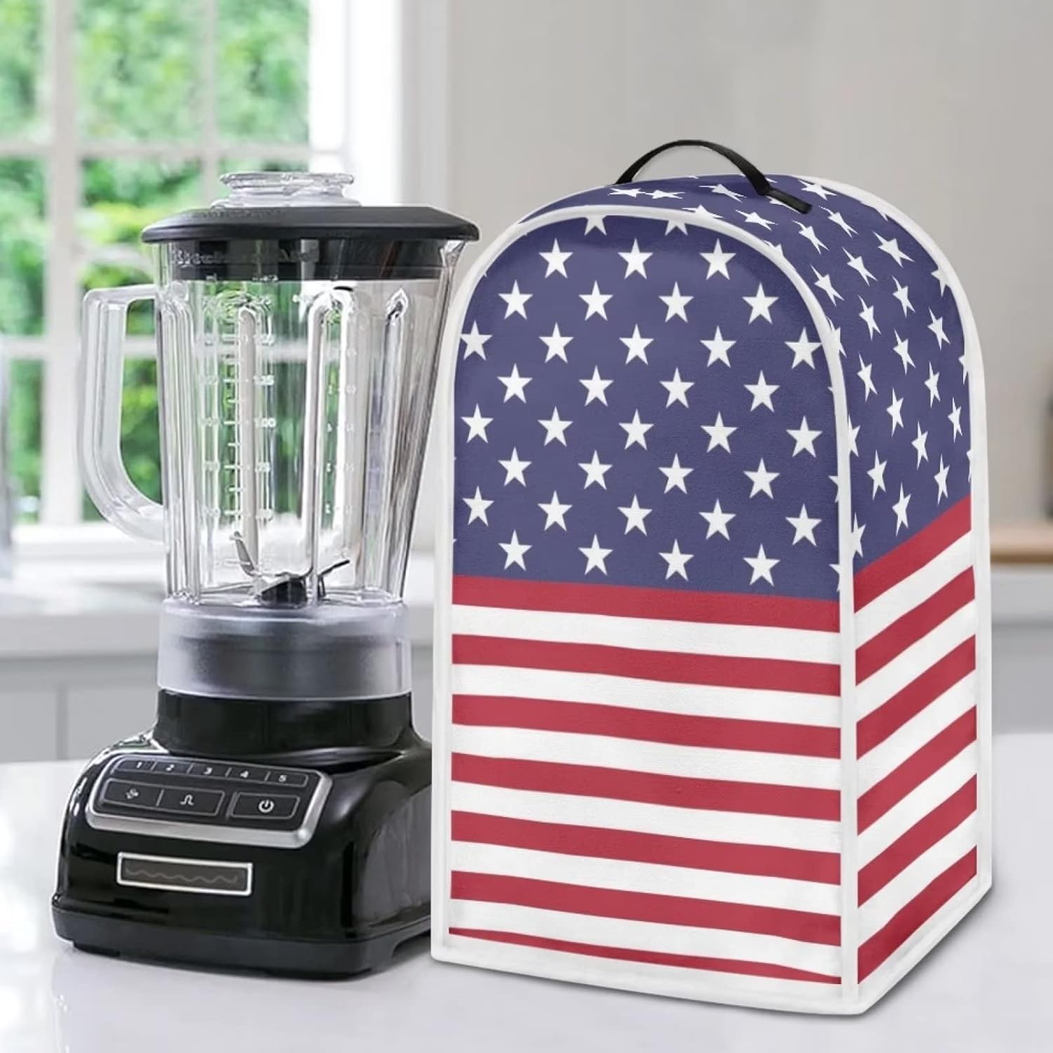HUISEFOR Fundas para licuadora, cubierta a prueba de polvo para electrodomésticos de cocina, mango duradero, lavable, procesador de alimentos de