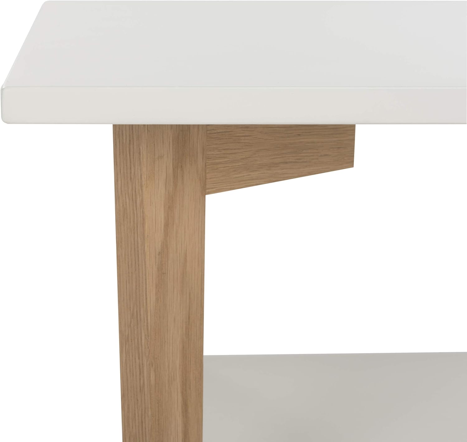Safavieh Home Collection Caraway – Mesa de centro blanca y natural