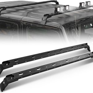 YZONA Barras transversales de techo de 300 libras con 4 barras de luces LED compatibles con Jeep Wrangler JK JKU JL JLU Unlimited y Gladiator JT YZONA Barras transversales de techo de 300 libras con 4 barras de luces LED compatibles con Jeep Wrangler JK JKU JL JLU Unlimited y Gladiator JT