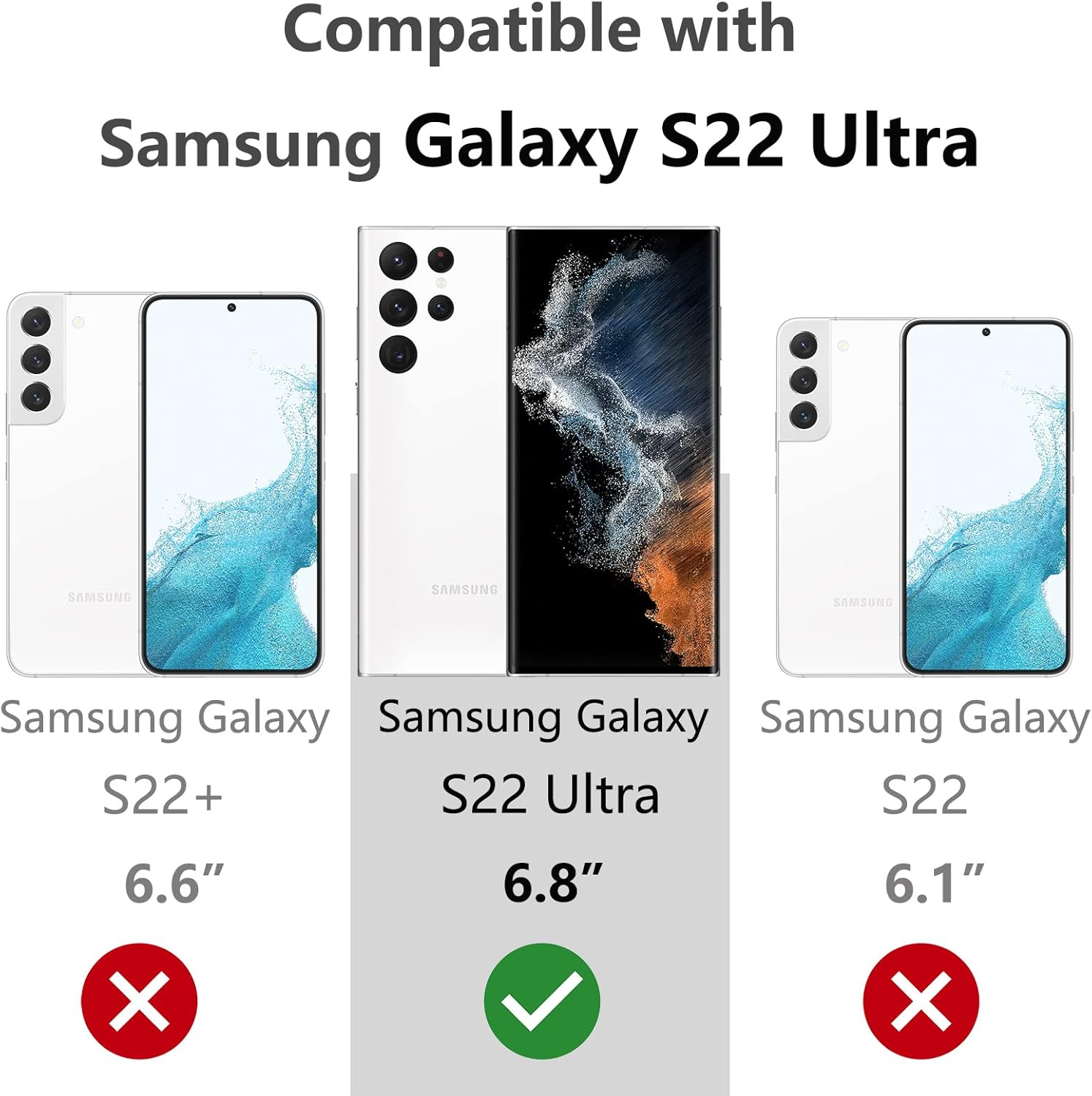 Funda para Samsung Galaxy S22 Ultra con pulsera de cadena única, chapado de lujo, bonitos corazones en el lateral, funda de correa de mano de fácil