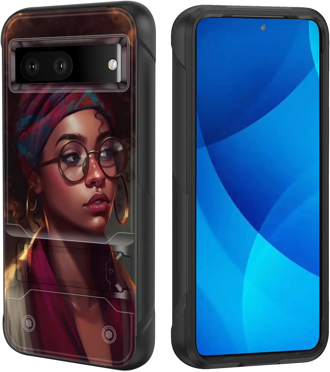 Funda para Pixel 7A, de doble capa, resistente, a prueba de golpes, con soporte, funda protectora militar a prueba de caídas para Google Pixel 7A de