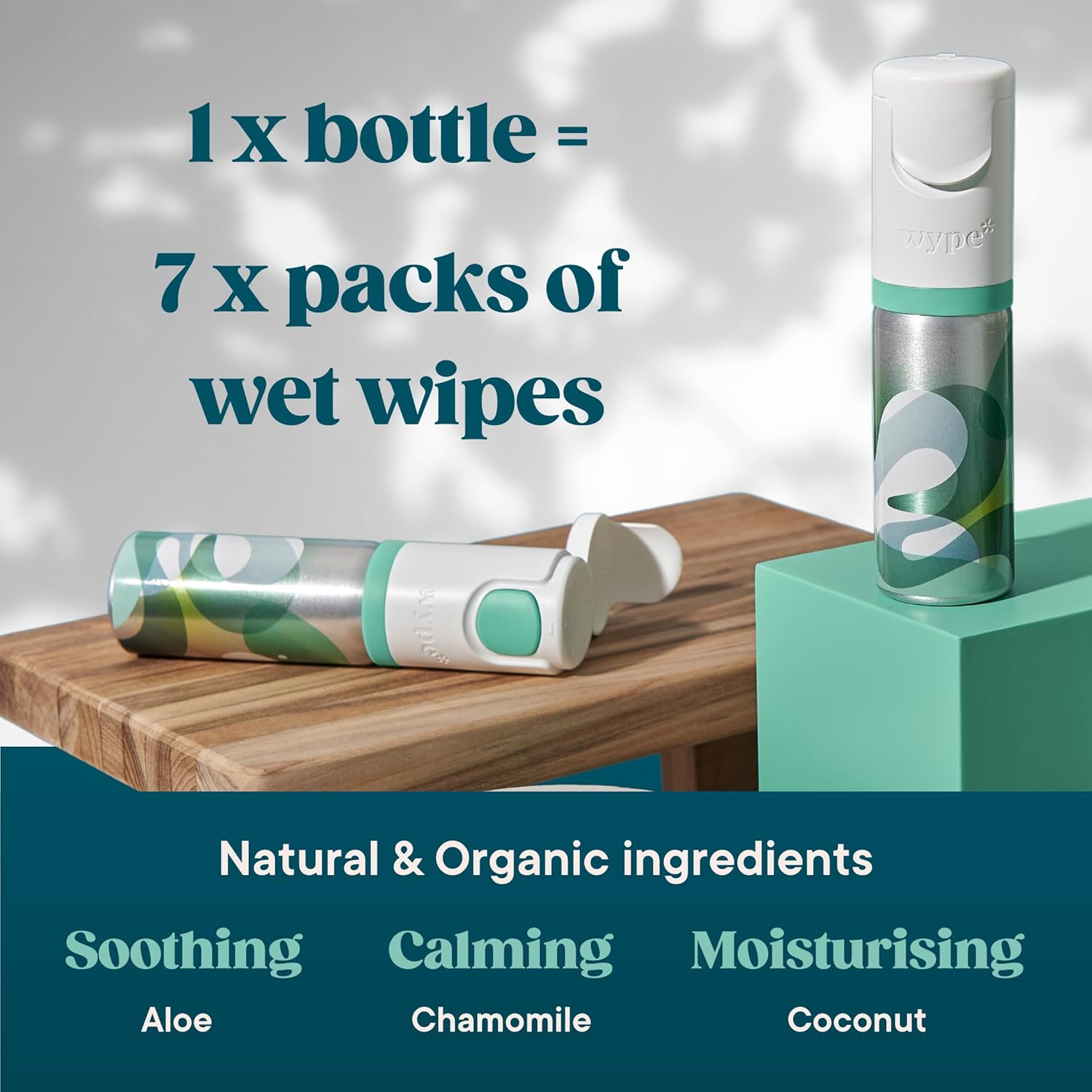 Wype Gel de papel higiénico para toallitas húmedas sostenibles y desechables kit de inicio y mini de viaje – Esenciales para vacaciones