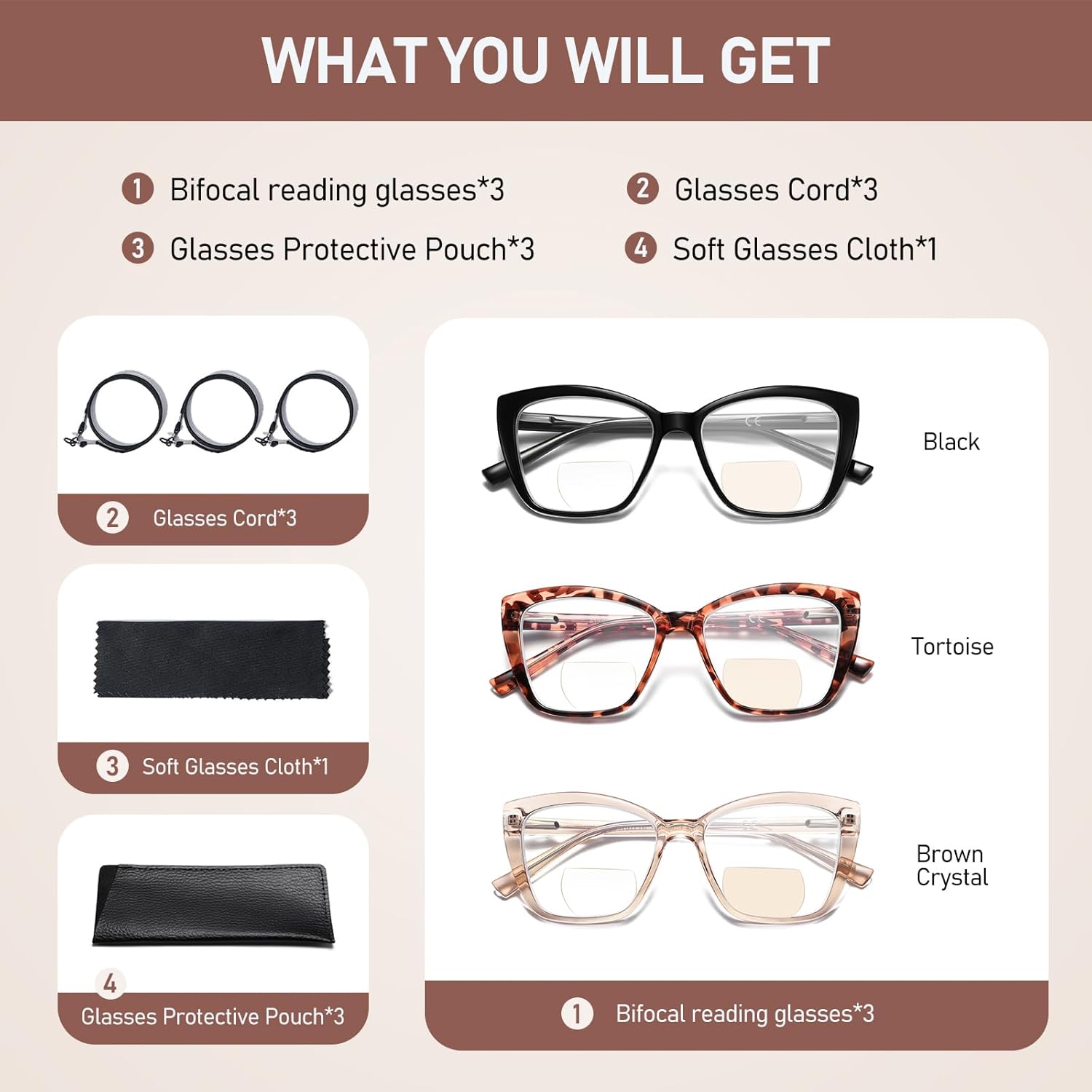 Gafas de lectura bifocales para mujer, ojo de gato, de gran tamaño, bloqueo de luz azul, para lectores de computadora, gafas de diseñador