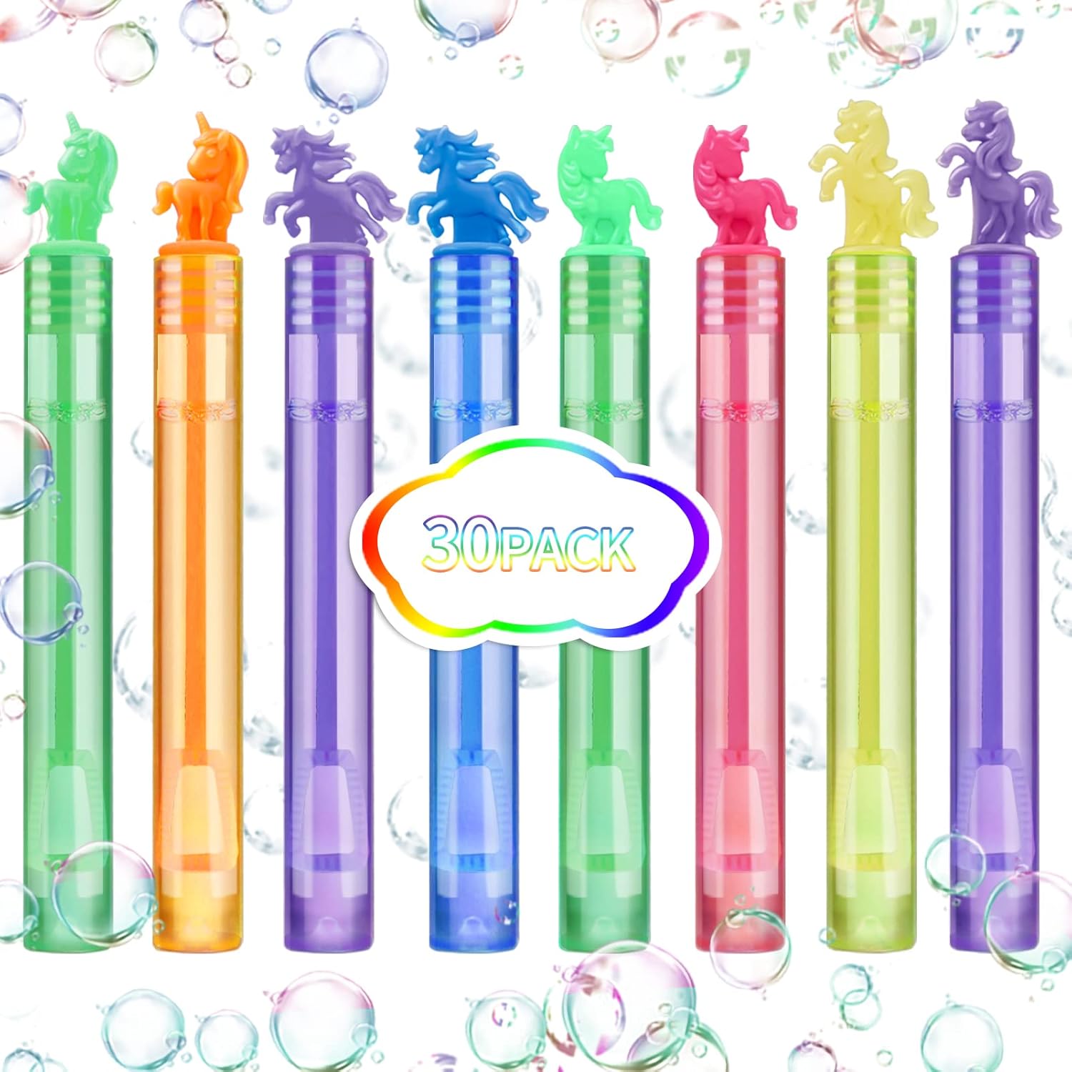 Regalos de fiesta de 32 burbujas para niños, juguetes de unicornio a granel, suministros de bolsas de regalos, suministros de carnaval, Navidad,