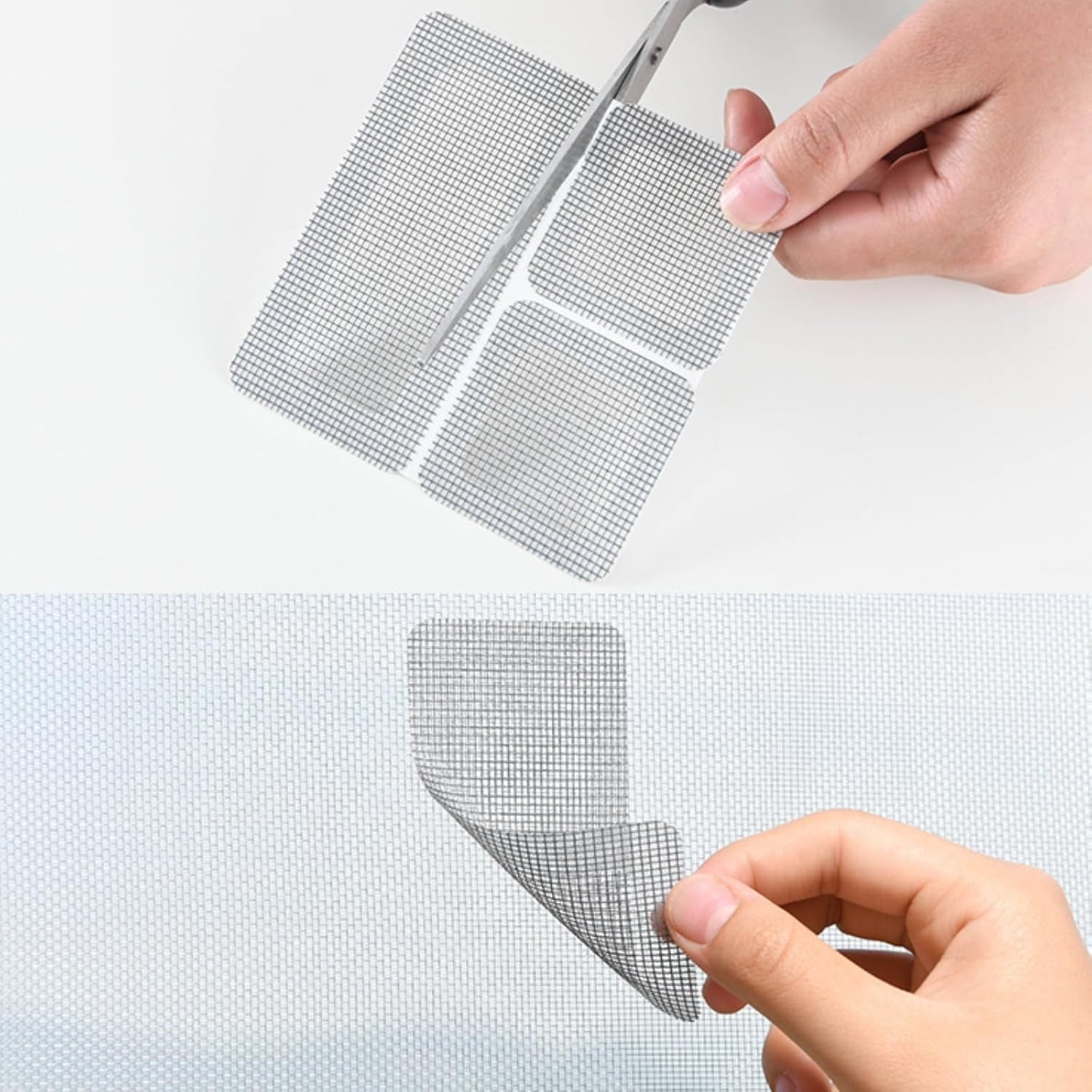 Kit de reparación de parches de pantalla,Parche de reparación de pantalla de ventana,12 hojas Adhesivo fuerte Pantalla de ventana rápida Cinta de