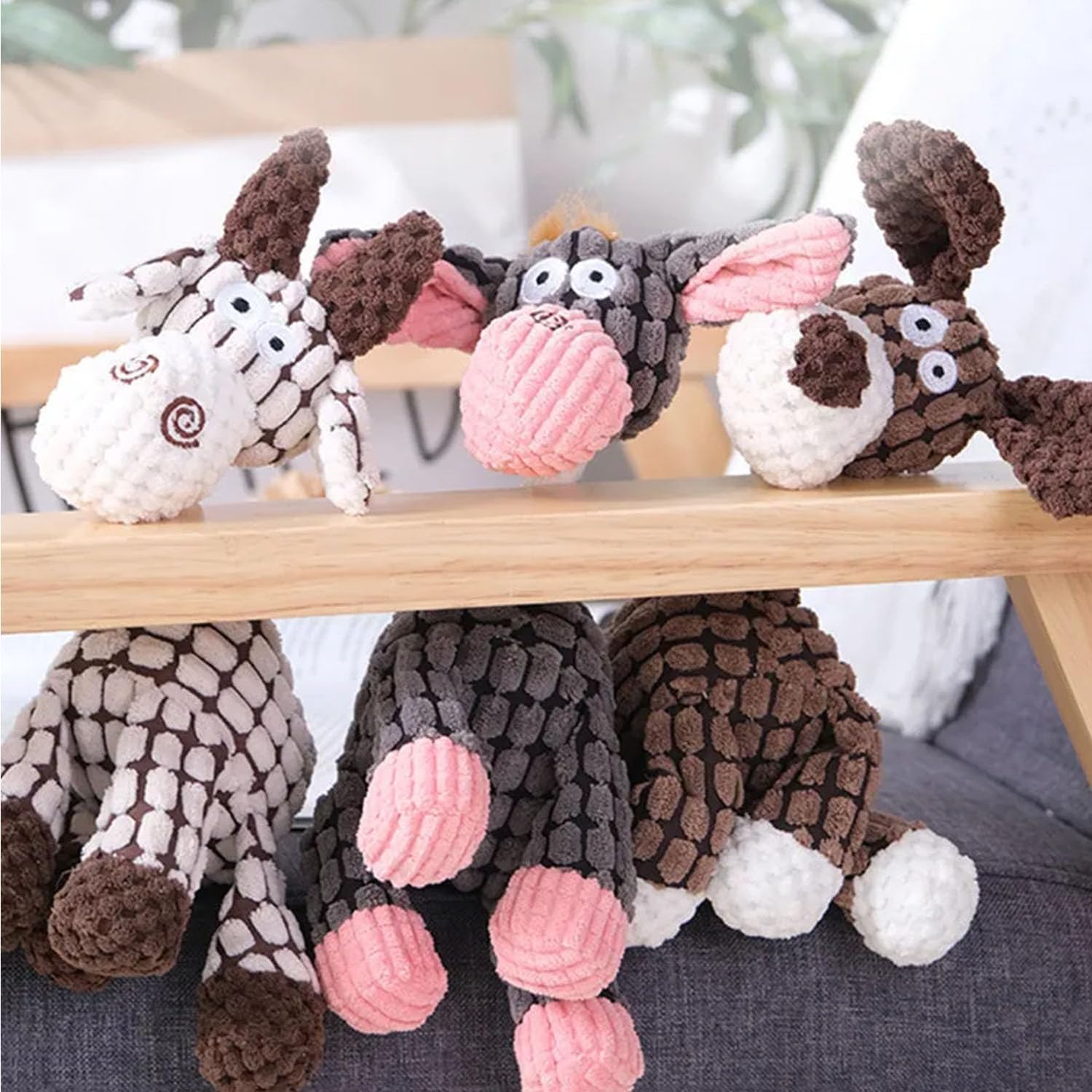 QKKO Robustplush – Juguete chirriante inmortal para masticadores agresivos, juguete chirriante de peluche para dentición de cachorros, juguetes