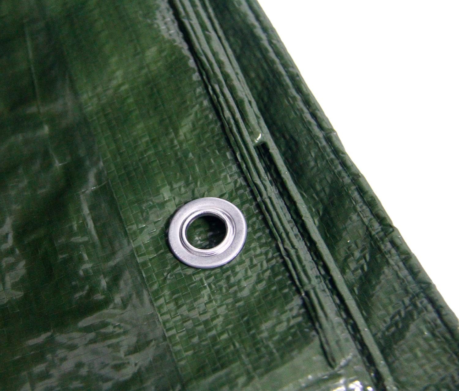 Lona de 12 x 16 pies de grosor para tienda de campaña de 5 mil de lluvia, color verde