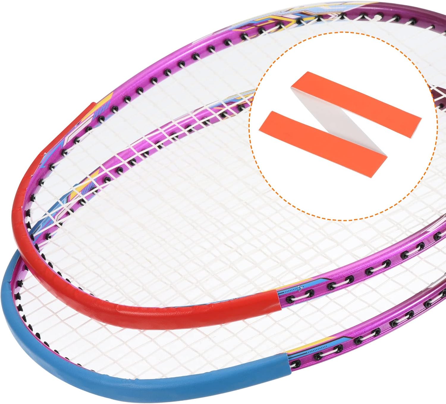PATIKIL Badminton Racket Head Protector Sticker, PU Tennis Racquet Guard Tape Racket Frame Stickers Thickened Wear-Resistant
