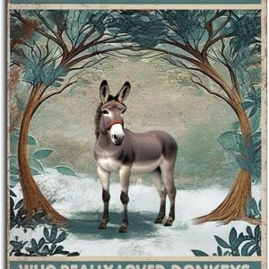 Letrero de hojalata con texto en inglés Once Upon A Time There Were A Girl Who Really Loved Donkey Tin Sign para decoración de pared de jardín, Letrero de hojalata con texto en inglés Once Upon A Time There Were A Girl Who Really Loved Donkey Tin Sign para decoración de pared de jardín,