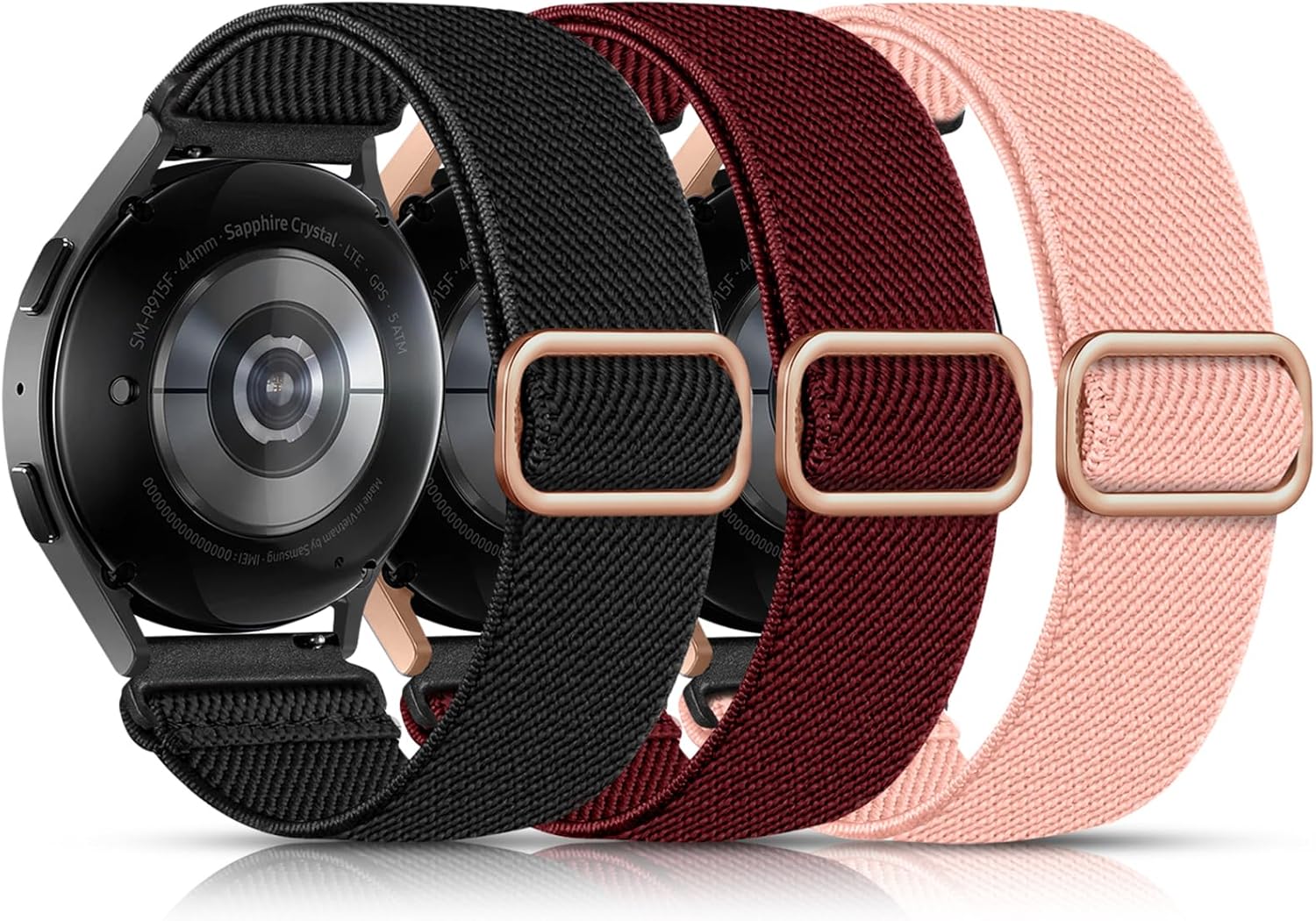 Lerobo Bandas elásticas compatibles con Samsung Galaxy Watch 6 5 4 1.575 in 1.732 in, Galaxy Watch 5 Pro Band 1.772 inWatch 6 4 Classic Band 1.654