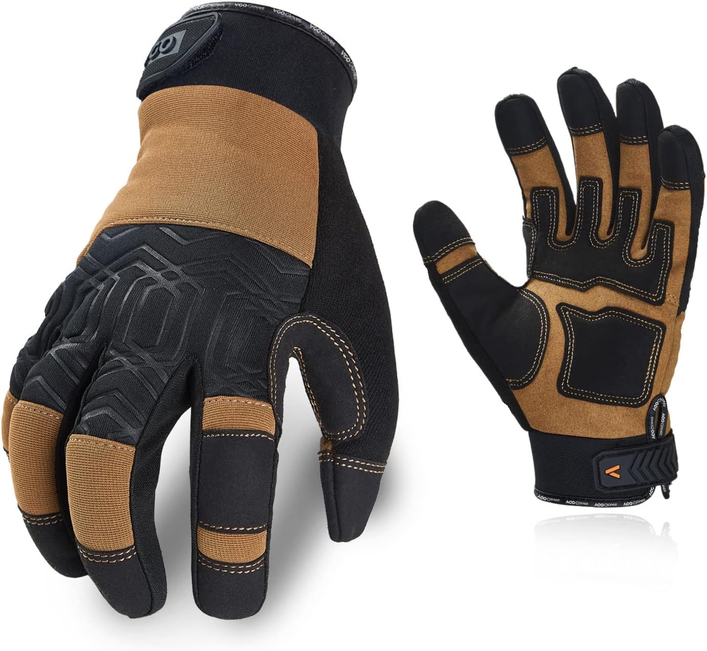 Vgo… Guantes de trabajo de seguridad, guantes mecánicos, elásticos, pantalla táctil, lavables a máquina
