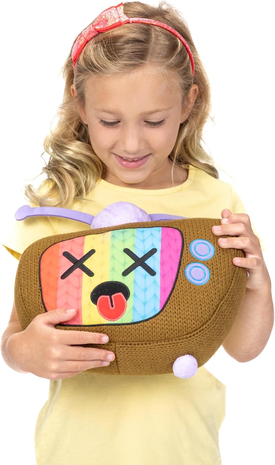 Ami Amis Jumbo Telly- Peluche de ganchillo suave y acogedor, detalles adorablemente lindos, tamaño extra para entusiastas de la colección