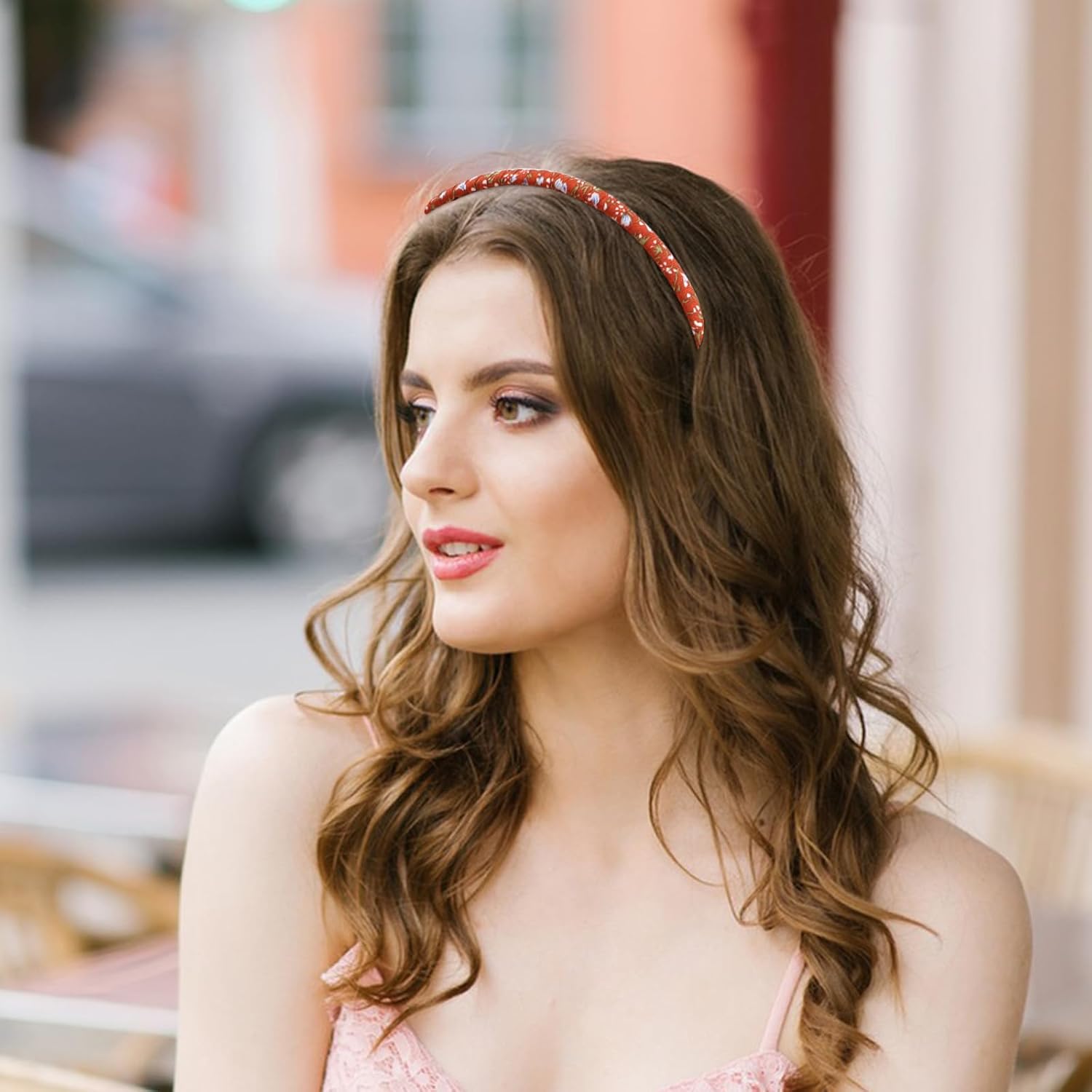 6 diademas de peine para mujer, diademas para cabello rizado, diademas antideslizantes para mujeres, peine de dientes de resina, diadema de aro para