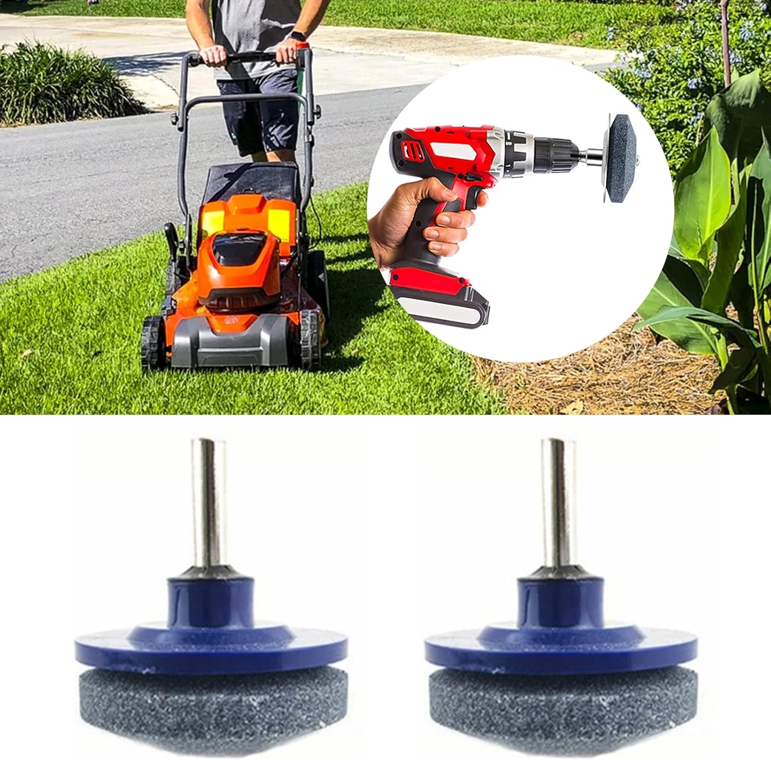 Afilador de cuchillas para cortacésped, herramienta de equilibrador de cuchillas rotativas multiafiladas de desgaste universal, equilibrador de