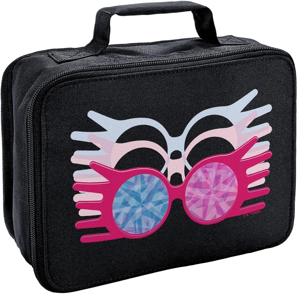 LOGOVISION Harry Potter Luna Lovegood Specterspecs – Lonchera con aislamiento de lados suaves, bolsa de almuerzo reutilizable para trabajo escolar y