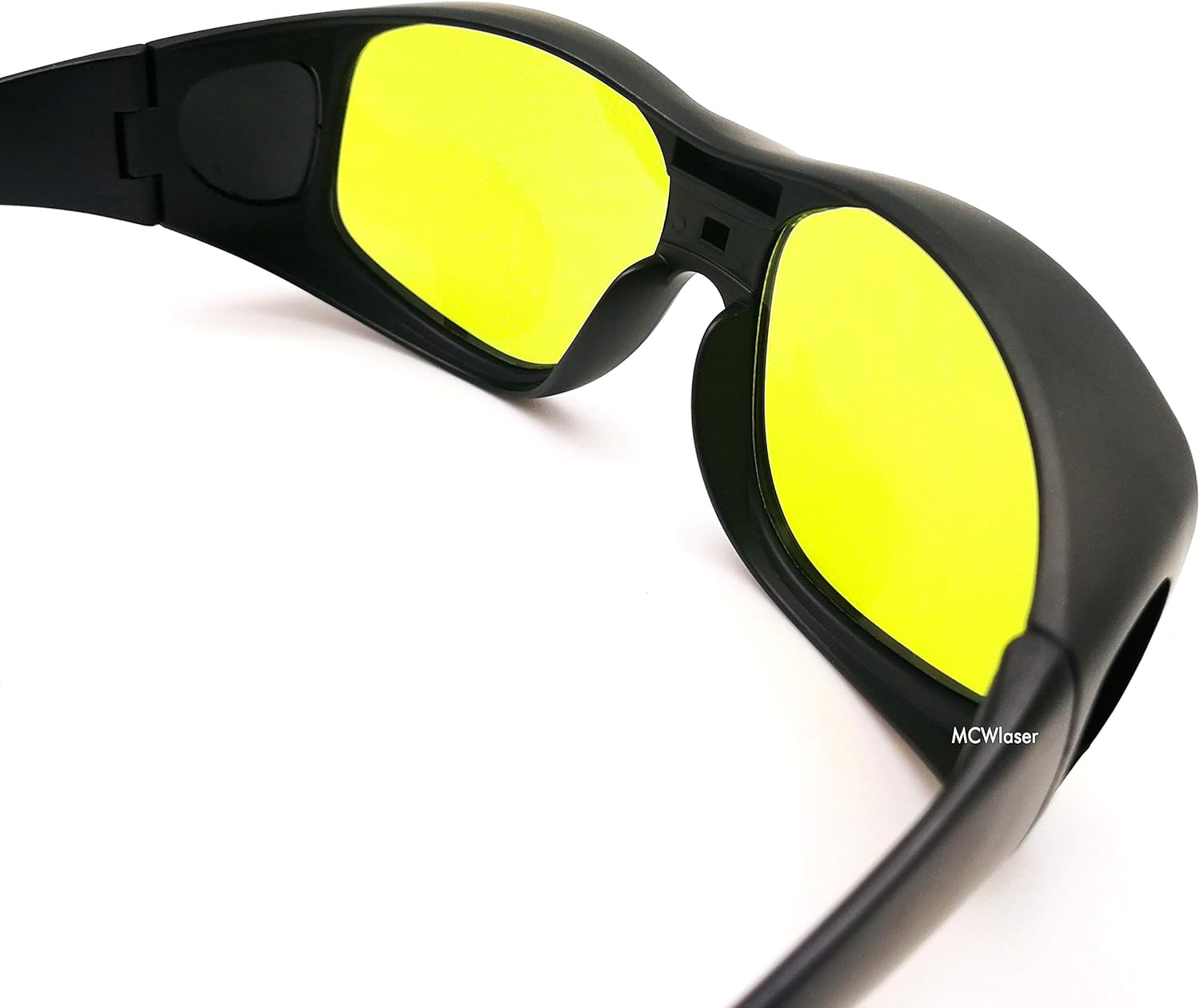 MCWlaser Gafas de seguridad láser para 190-440 y 780-900nm, 900-1100nm, 10600nm típico para 355nm 405nm 808nm 980nm 1064nm 10600nm EP-17 estilo 9