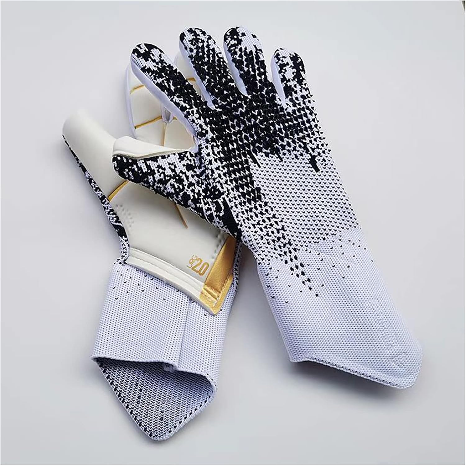 KLauer Guantes de portero de fútbol grueso protección profesional adultos adolescentes guantes de portero de fútbol talla 8-10