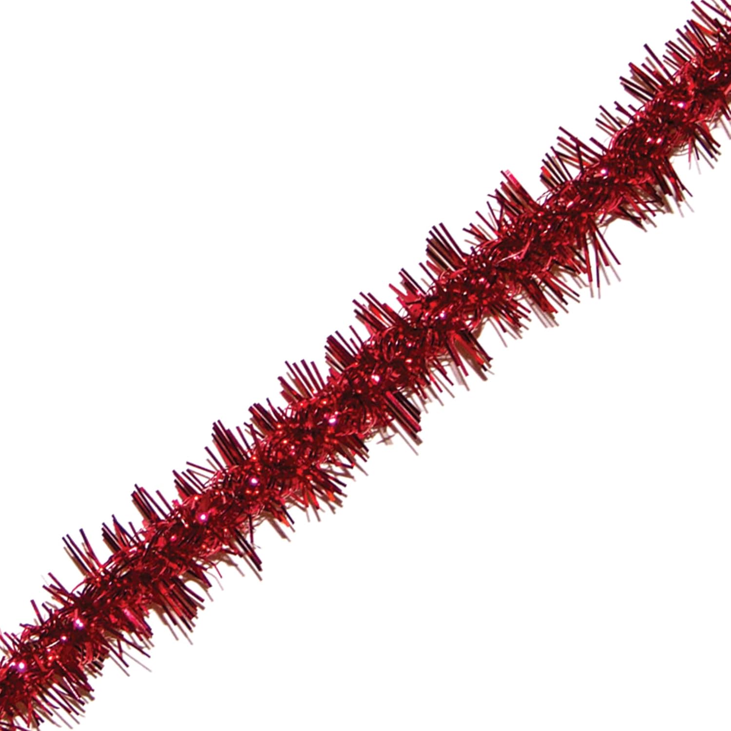 Brite Star Mini oropel rizado, rojo, 25 pies