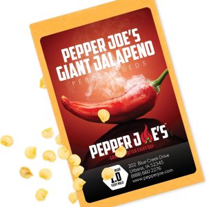 Pepper Joe’s Semillas de pimiento jalapeño gigante, paquete de más de 50 semillas exclusivas de pimiento picante, cultivadas en Estados Unidos, Pepper Joe’s Semillas de pimiento jalapeño gigante, paquete de más de 50 semillas exclusivas de pimiento picante, cultivadas en Estados Unidos,