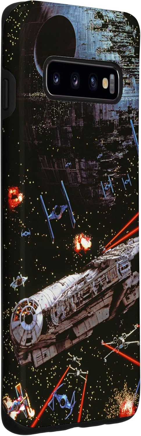 Galaxy S10 Star Wars Return of the Jedi Death Star II Battle Black Case