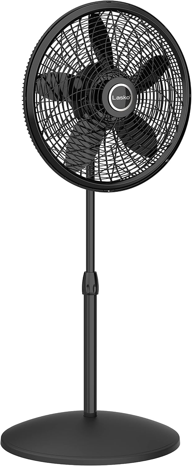 Lasko Paquete de ventilador giratorio de alta velocidad y ventilador de pedestal oscilante
