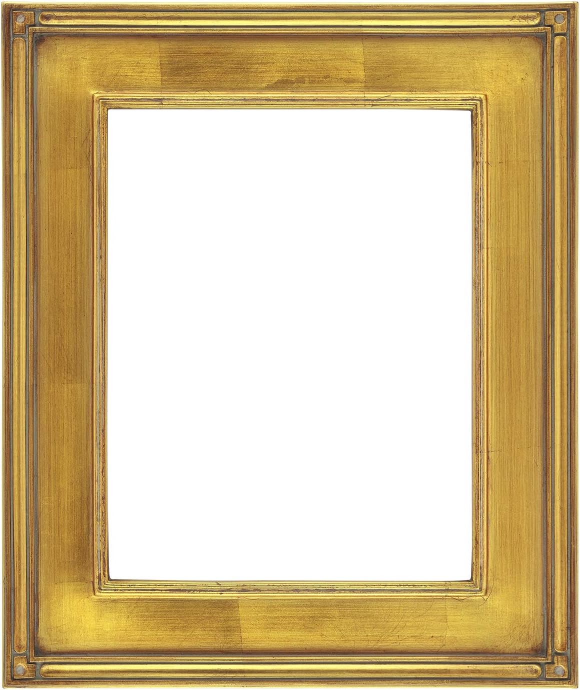 Creative Mark Museum Collection De Stijl – Marcos dorados de 34 pulgadas de profundidad de rabet, marcos de esquina cerrados terminados a mano para